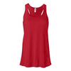 Bella + Canvas Women's Flowy Racerback Tank Top - Red