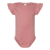 Rabbit Skins Infant Flutter Sleeve Bodysuit - Mauvelous