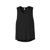 Bella + Canvas Women's Flowy Scoop Muscle T-Shirt - Black