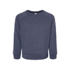 Bella + Canvas Toddler Sponge Fleece Raglan Crewneck Sweatshirt - Heather Navy