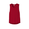 Bella + Canvas Women's Flowy Scoop Muscle T-Shirt - Red