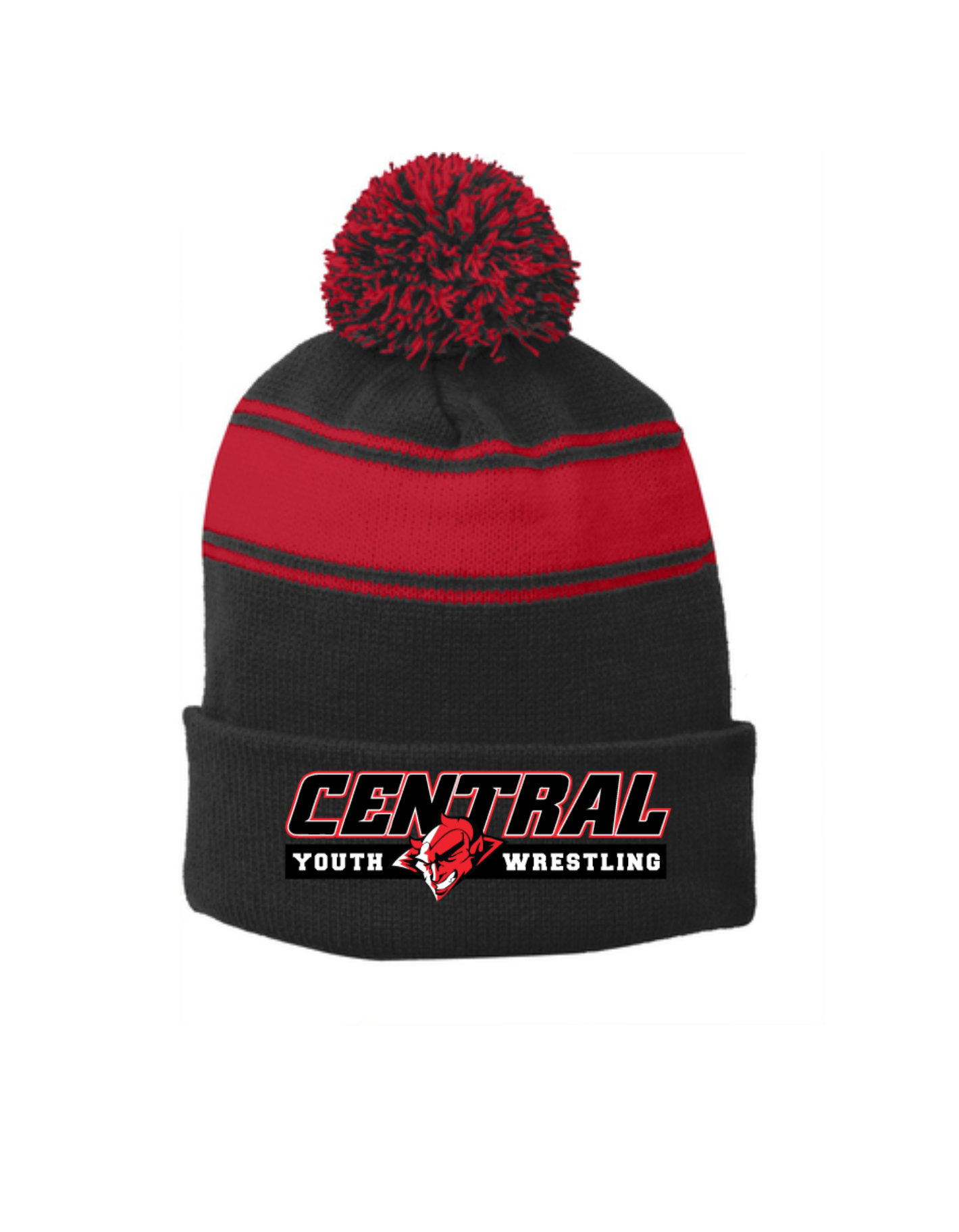 CYW Embroidered Pom Pom Beanie