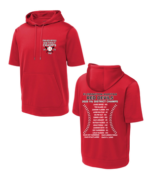 FRB 11U District Champs Sport-Tek Short Sleeve Performance Hoodie