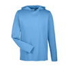 Team 365 Zone Performance T-Shirt Hoodie - Light Blue