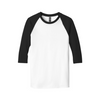 Gildan Heavy Cotton Three-Quarter Raglan T-Shirt - White/ Black