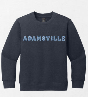 Adamsville Eagles Plaid Crewneck