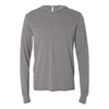 Bella + Canvas 4.2 oz. Long-Sleeve Jersey Unisex T-Shirt Hoodie - Grey Triblend