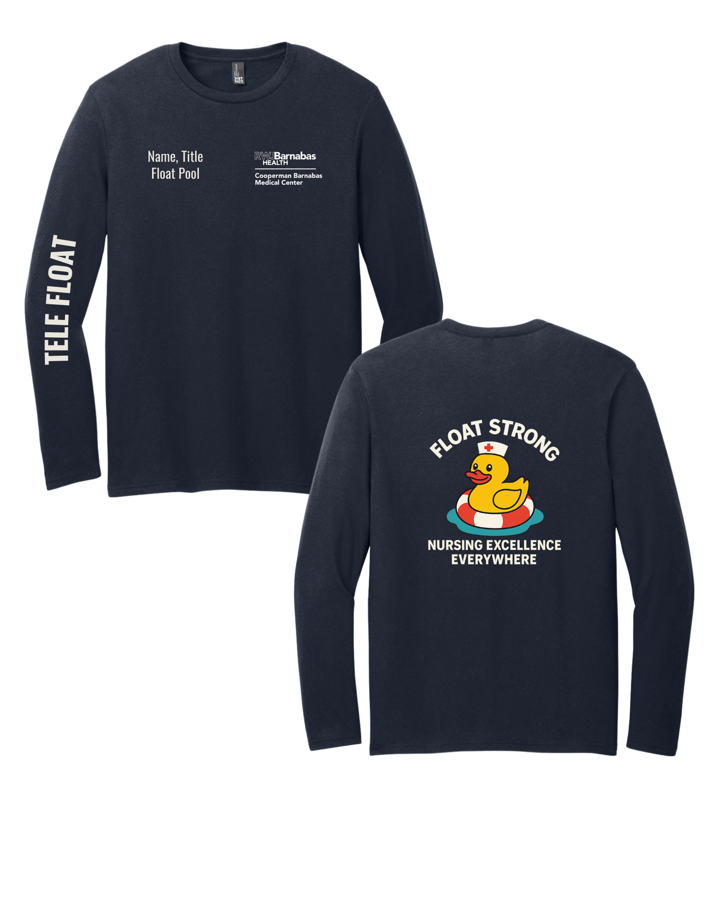 RWJ Barnabas Float Pool Long Sleeve Tee