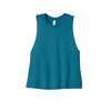 Bella + Canvas Women's Racerback Cropped Tank Top - Heather Deep Teal