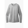 District® Women’s Perfect Blend® CVC Long Sleeve Tee - Light Heather Grey