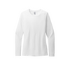 District® Women’s Perfect Blend® CVC Long Sleeve Tee - White