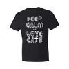 Keep Calm & Love Cats - Black