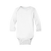 Rabbit Skins Infant Long Sleeve Jersey Bodysuit - White