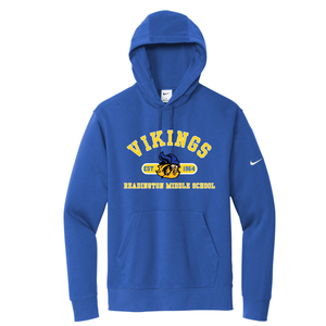 Varsity Viking Nike Club Fleece Sleeve Swoosh Pullover Hoodie