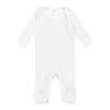 Rabbit Skins Infant Long Legged Baby Rib Bodysuit - White