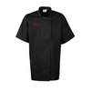 Bensi_Artisan Collection by Reprime RP656 Unisex Shirt-Sleeve Sustainable Chef's Jacket - Black