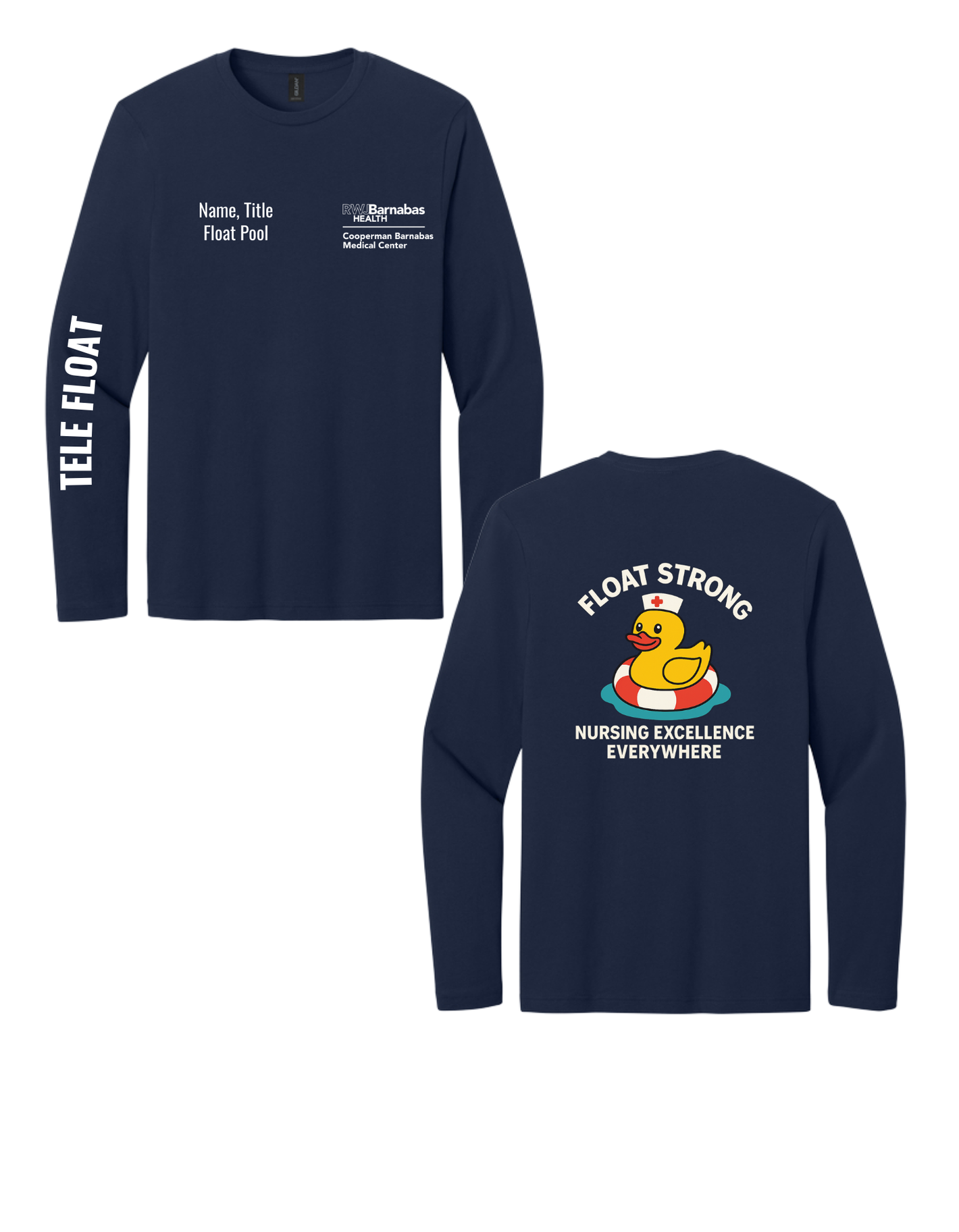RWJ Barnabas Float Pool Long Sleeve Tee