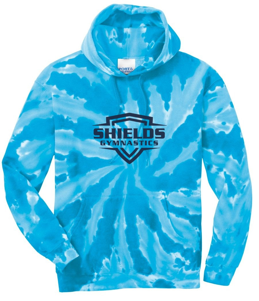 Port & Co Tie-Dye Hoodie - Turquoise