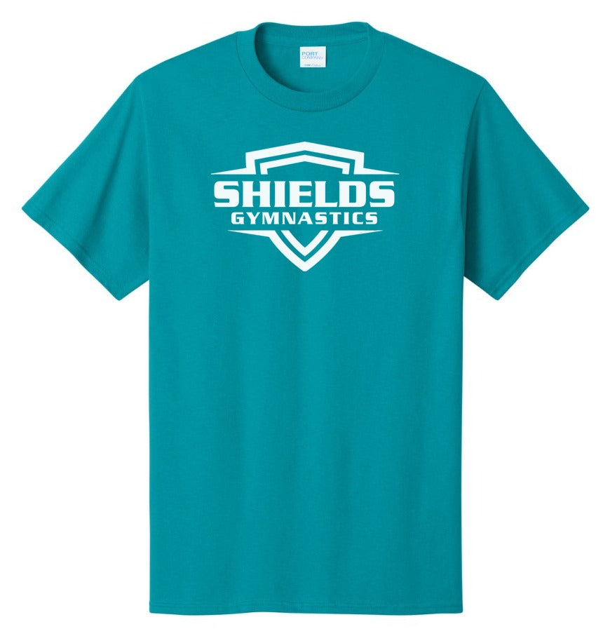 Port & Co Core Cotton Tee - Bright Aqua
