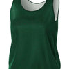 A4 Ladies' Reversible Mesh Tank Top - HUNTER/WHITE