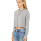 Bella + Canvas Women's Cropped Long-Sleeve T-Shirt Hoodie