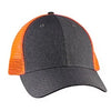 Big Accessories Sport Trucker Hat - Black / Neon Orange