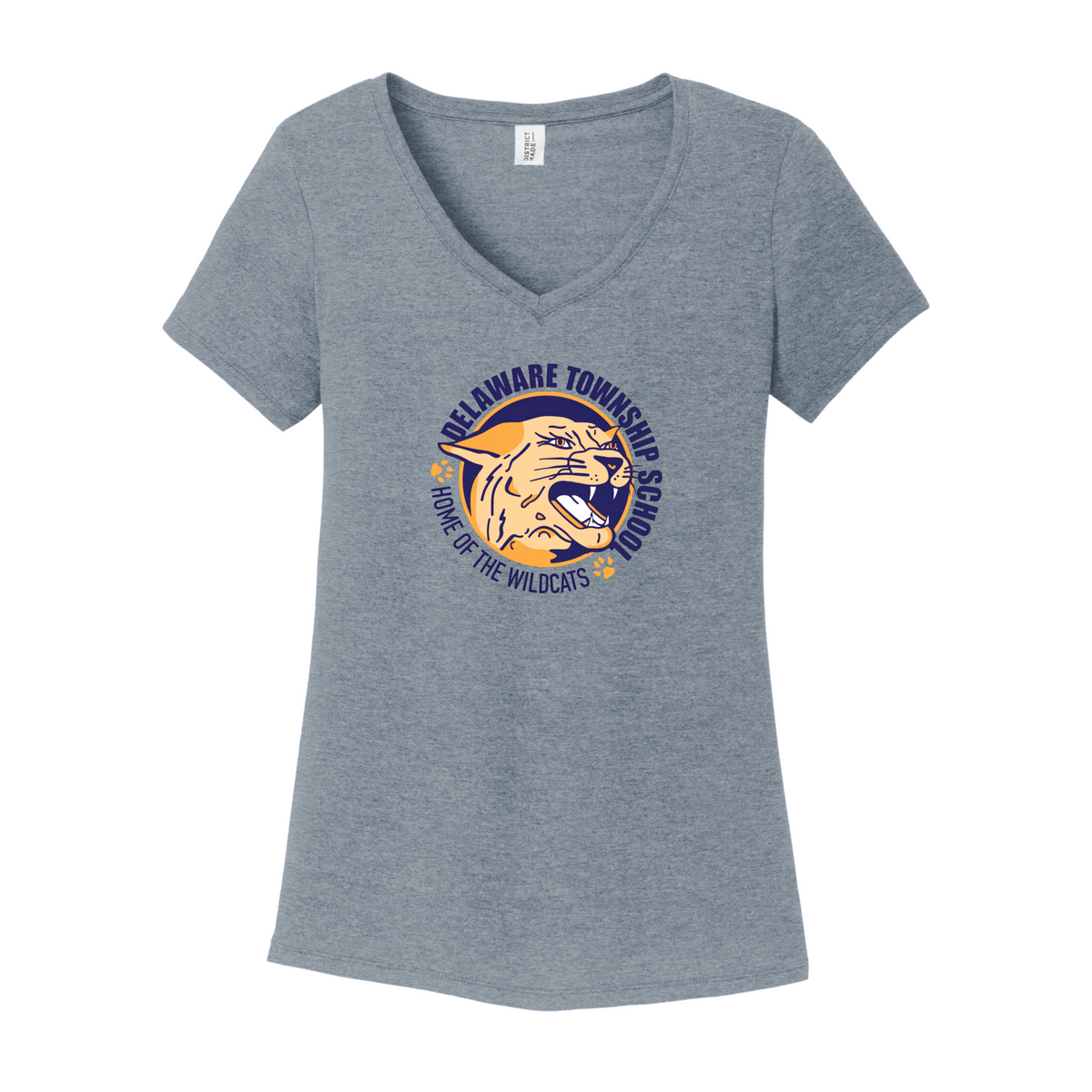 Delaware Township Wildcats Women's V-neck Tee