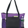 Gemline 1100 Select Zippered Tote - PURPLE