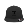 (NEW) Juniper Square_Flexfit® Perforated Performance Cap [J, Juniper Square on Side) - Black