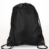 Liberty Zipper Drawstring Backpack - Black