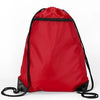 Liberty Zipper Drawstring Backpack - Red