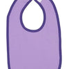 Rabbit Skins Infant Contrast Trim Bib - Lavender / Purple